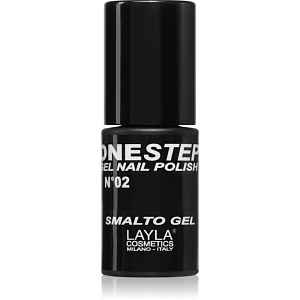 Layla Cosmetics One Step lak na nehty odstín N.2 100% Black 5 ml