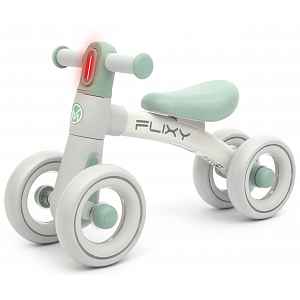 Milly Mally Dětské odrážedlo FLIXY s LED světlem a EVA koly (12–36 měsíců). mint