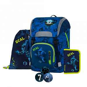 Oxybag OXY SKY - školní set Fotbal 4 ks: batoh, penál, sáček, placky