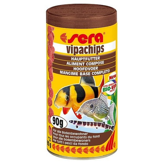 Sera speciální krmivo pro řasožravé ryby Vipachips 250ml