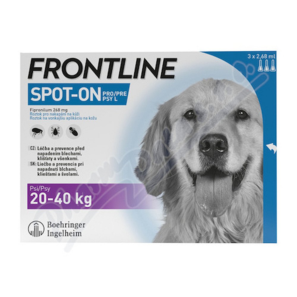 FRONTLINE SPOT ON pro psy L (20-40kg) - 3x2,68ml