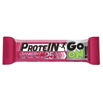 GO ON! Proteinová tyčinka s brusinkami a goji 50g