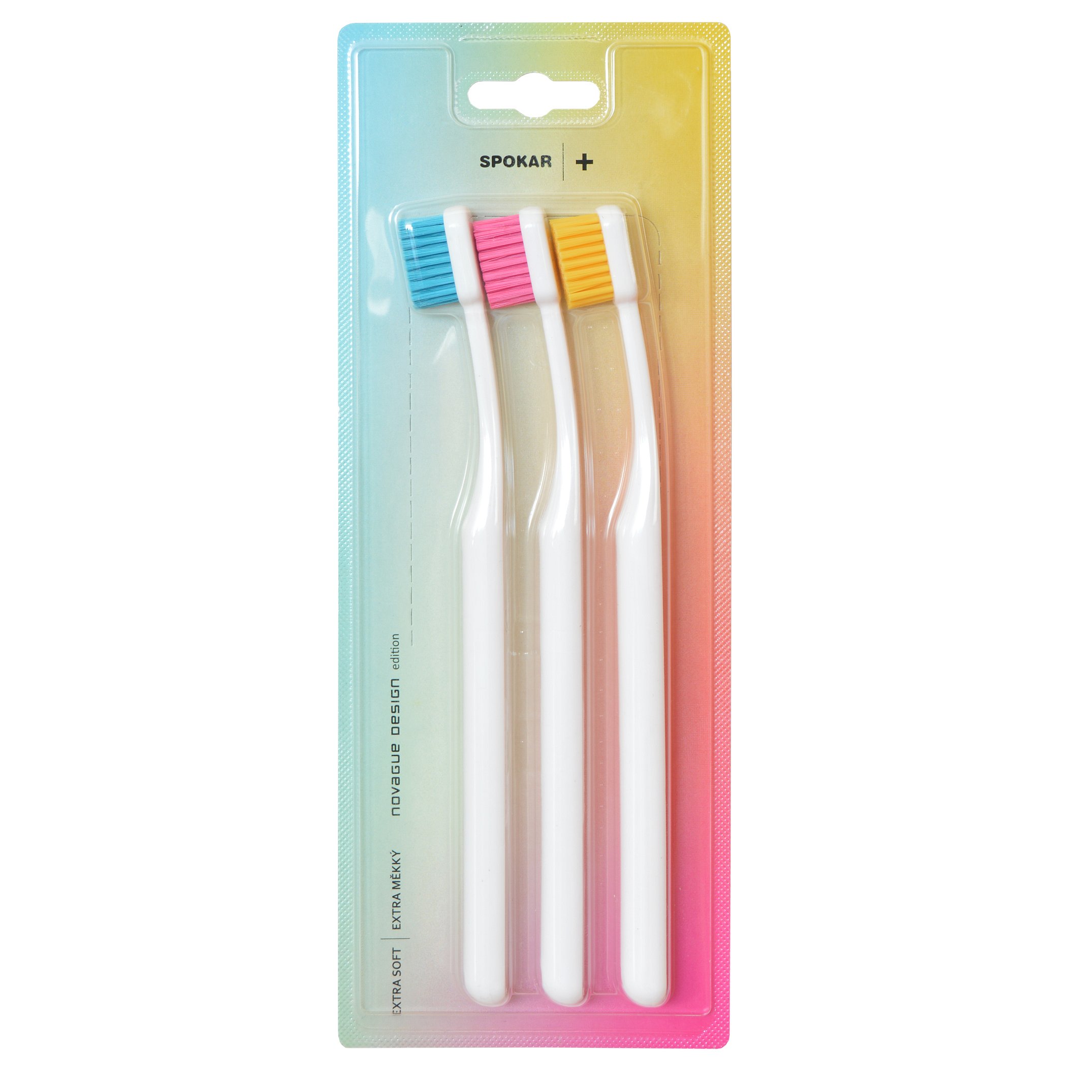 Spokar Zubní kartáček 3428 + extra měkký 3-pack