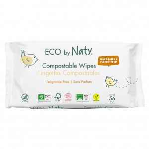 Vlhčené ubrousky Naty Nature Babycare bez vůně - pro citlivou pokožku (56 ks)