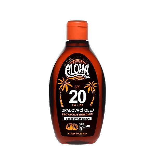 ALOHA bronz opalovací olej OF 20 200 ml