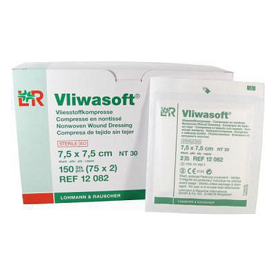 Komprese Vliwasoft ster.7.5x7.5cm/4v 2ks