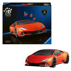 Ravensburger Puzzle 3D Iconics: Lamborghini Huracán Evo oranžové