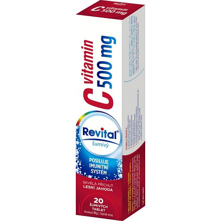 Revital C vitamin 500mg Lesní jahoda eff.tbl.20