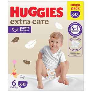 Huggies Extra Care Pants 6 15–25 kg 60 ks