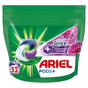 Ariel Touch of Lenor Amethyst Flower Prací kapsle 52 ks