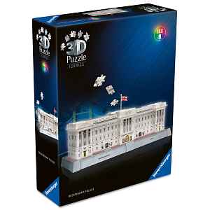 Ravensburger Puzzle 3D Iconics: Buckinghamský palác Noční edice