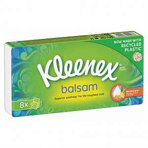 Kapesník papírový KLEENEX Balsam Hanks 8x9ks