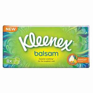 Kapesník papírový KLEENEX Balsam Hanks 8x9ks