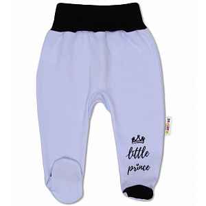 Baby Nellys Kojenecké polodupačky, Little Prince - modré vel.  74