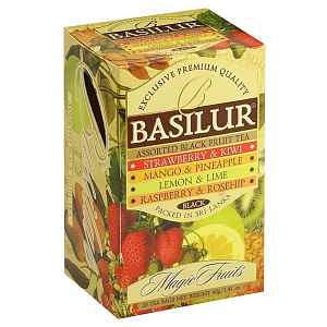 BASILUR Assorted Black Magic směs černých čajů 25 sáčků