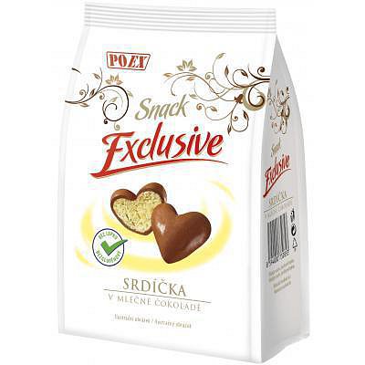 Srdíčka v mléčné čokoládě 90g