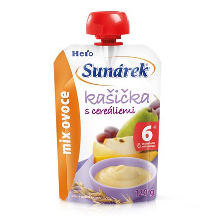 Sunárek kašička mix ovoce 120g