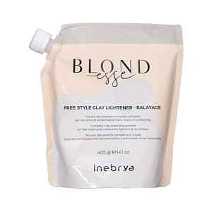 Zesvětlující pudr pro techniku volné ruky Inebrya Blondesse Free Style Clay Lightener Balayage - 400 g