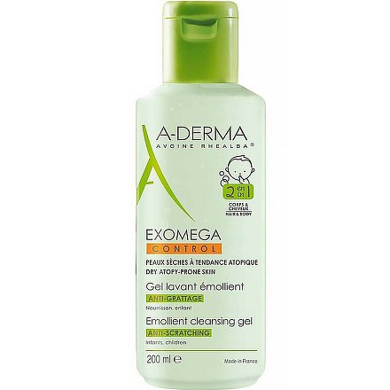 A-DERMA Exomega CONTROL Zvláč.mycí gel 2v1 200ml