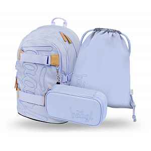 Baagl 3 SET Skate Lilac: batoh, penál, sáček