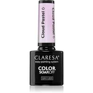 Claresa SoakOff UV/LED Color Cloud Pastel gelový lak na nehty s použitím UV/LED lampy odstín 6 5 g