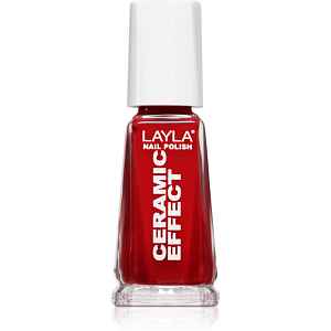 Layla Cosmetics Ceramic Effect lak na nehty odstín N.6 Milan Red 10 ml