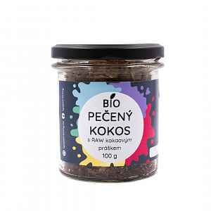 Lyopotraviny BIO Pečený kokos s mandlemi a RAW kakaovým práškem, 100 g, baleno ve sklenici