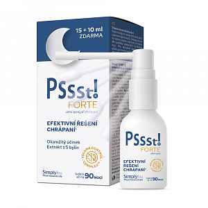 Pssst! FORTE ústní sprej při chrápání 15+10 ml
