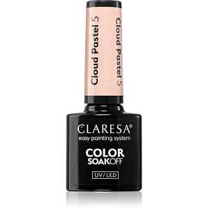 Claresa SoakOff UV/LED Color Cloud Pastel gelový lak na nehty s použitím UV/LED lampy odstín 5 5 g