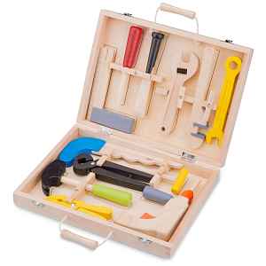 New Classic Toys Dřevěný kufřík s nářadím - 12 ks
