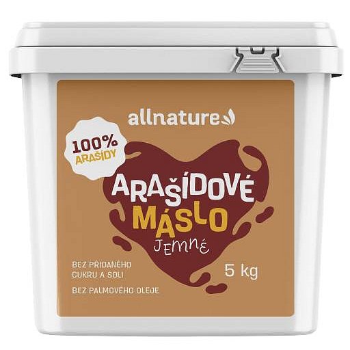 Allnature Arašídové máslo jemné 5kg