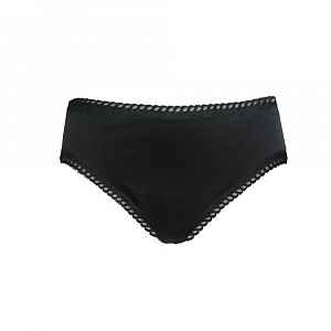 Ecodis Menstruační kalhotky Panty na střední menstruaci - černé, M