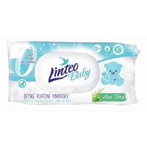 Vlhčené ubrousky LINTEO BABY s Aloe vera 80ks
