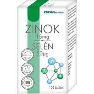 Edenpharma Zinek Selen tablety 100