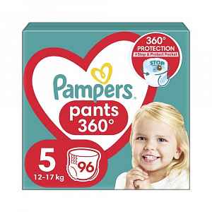 PAMPERS Pants 5 (11-18 kg) 96 ks Mega box - plenkové kalhotky