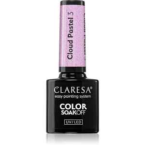 Claresa SoakOff UV/LED Color Cloud Pastel gelový lak na nehty s použitím UV/LED lampy odstín 3 5 g