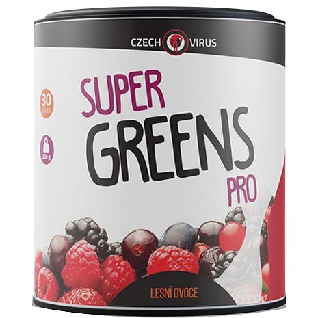 Czech Virus Super Greens PRO Lesní ovoce 330g