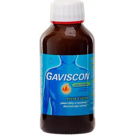 Gaviscon Liquid Peppermint perorální suspenze 1 x 300 ml