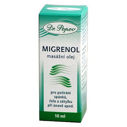 Migrenol - masážní olej 10g Dr.Popov
