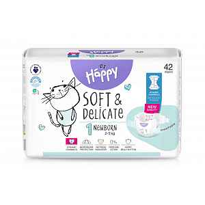 Bella Baby Happy Soft&Delicate 1 Newborn 2–5 kg dětské pleny 42 ks