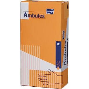 Ambulex rukavice latexové jemně pudrované M 100ks