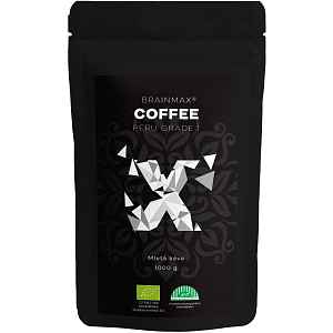 BrainMax Coffee Káva Peru Grade 1, mletá, BIO, 1000 g *CZ-BIO-001 certifikát