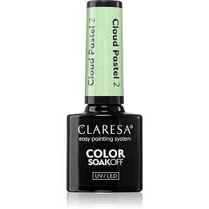 Claresa SoakOff UV/LED Color Cloud Pastel gelový lak na nehty s použitím UV/LED lampy odstín 2 5 g