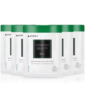 KORIKA FermentBeauty Rice and Hyaluronic Acid  set pleťových masek za zvýhodněnou cenu