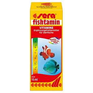 Sera multivitamínový preparát pro akvarijní ryby Fishtamin 15ml