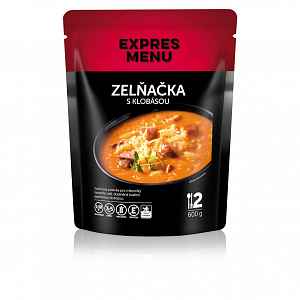 EXPRES MENU Zelná polévka s klobásou 2 porce
