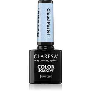 Claresa SoakOff UV/LED Color Cloud Pastel gelový lak na nehty s použitím UV/LED lampy odstín 1 5 g