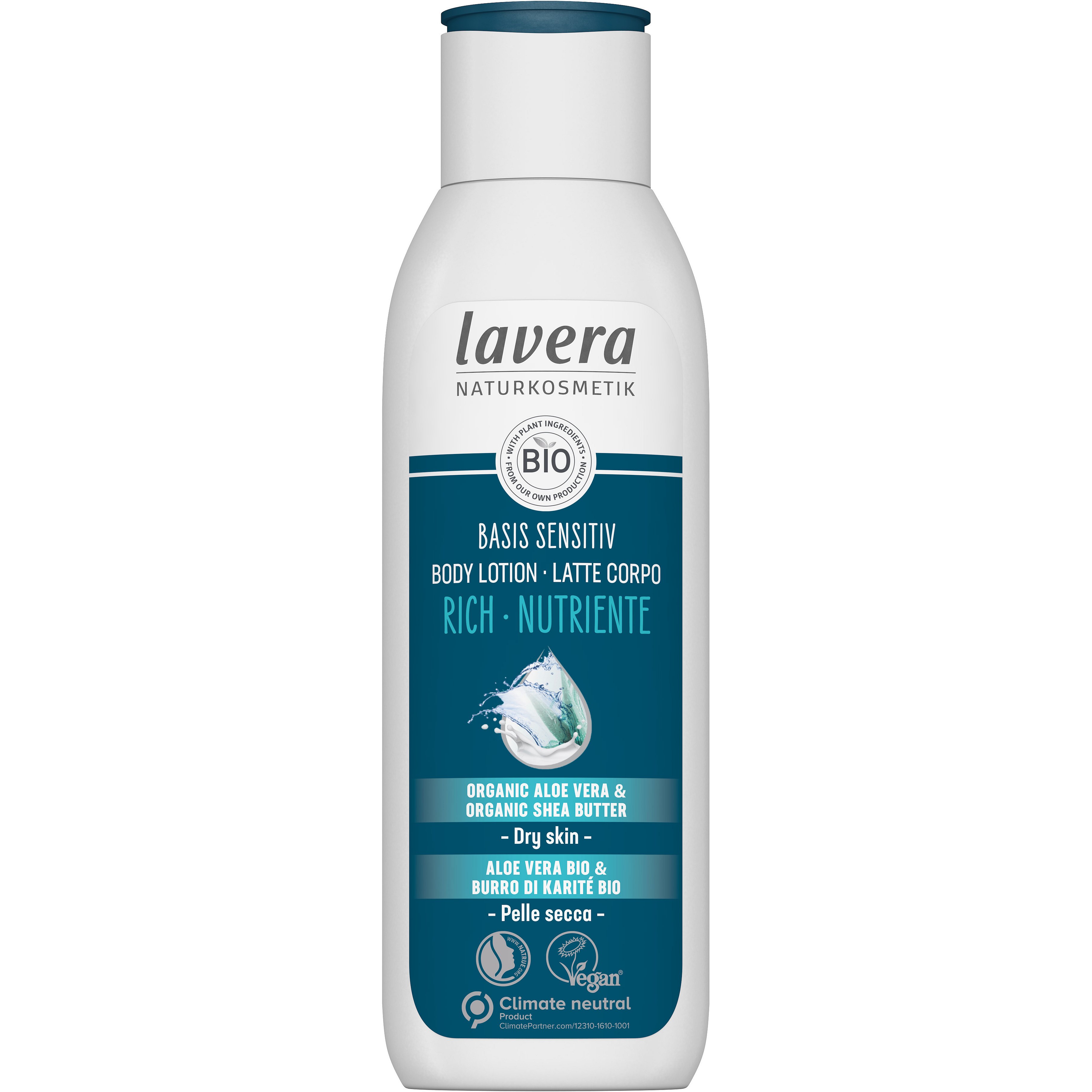 lavera Basis Extra vyživující tělové mléko 250ml