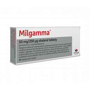 Milgamma 50 mg/250 μg 20 obalených tablet