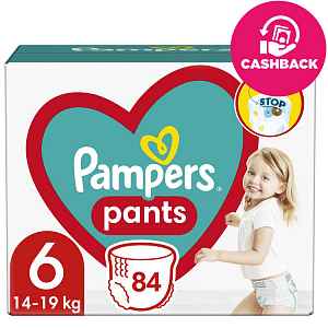 PAMPERS Pants 6 (15 kg+) 84 ks Extra Large Mega box - plenkové kalhotky